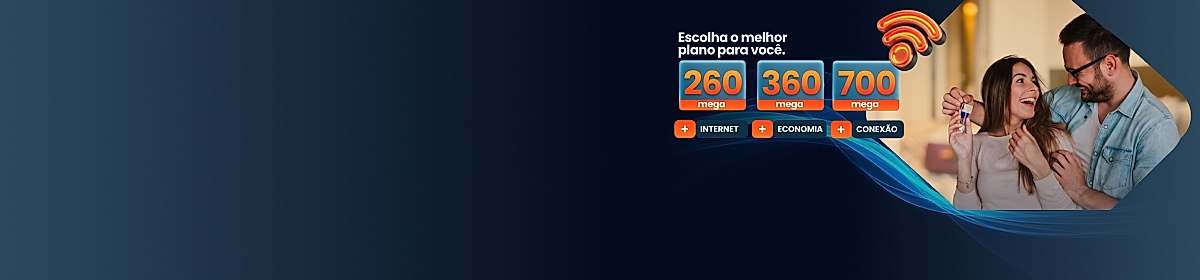Imagem promocional da Henet com destaque para internet fibra óptica